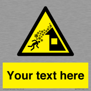 Custom warning roof avalanche